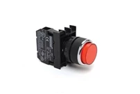 B Series Plastic 1NC Spring Extended Red 22 mm Control Unit